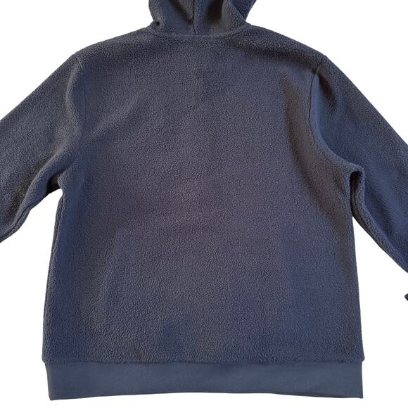 Duke University Champion Sherpa 1/2 Zip Pullover Hoodie Blue Devils Large EUC - Picture 2 of 10